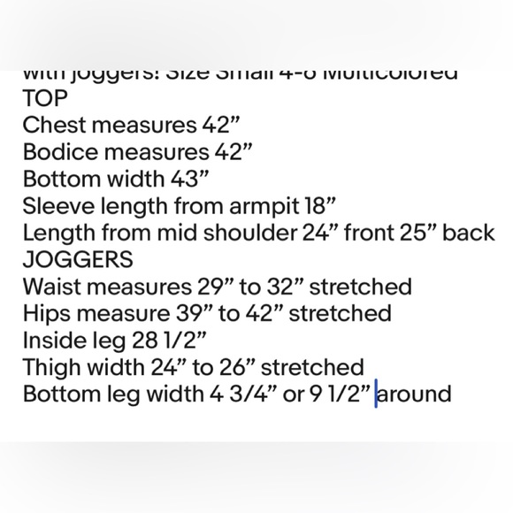 Womens SECRET TREASURES 2 Piece PJ Sleep Set Super Soft Size Small 4-6 New - Picture 10 of 10